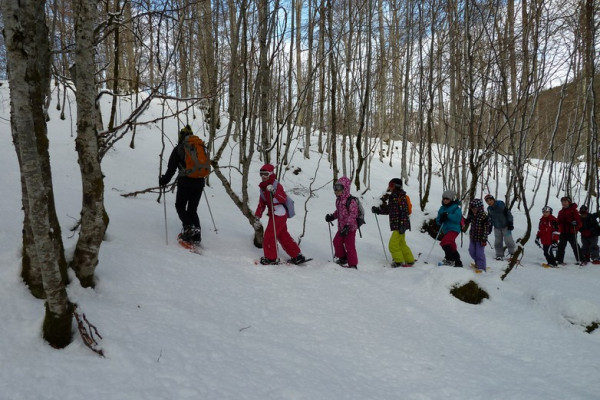 igloo trappeurs lors des classes de neige dans les
