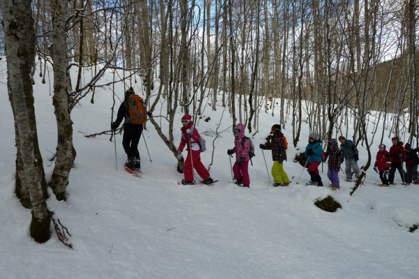 igloo trappeurs lors des classes de neige dans les 