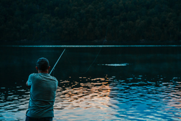Initiation au tenkara en lac de montagne