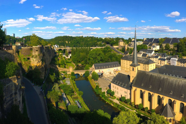 Point de vue manoramique Abbaye de Neumünster Luxembourg