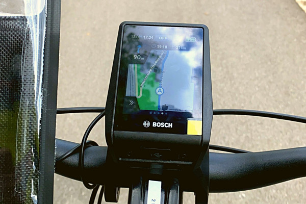 tour à vélo électrique guidé par un système de navigation