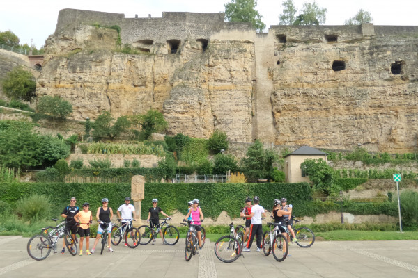 Guided bike tour Luxembourg City Bock Casemates