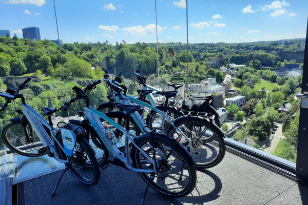 Panoramic elevator Luxembourg City - E-Bike Sightseeing.lu