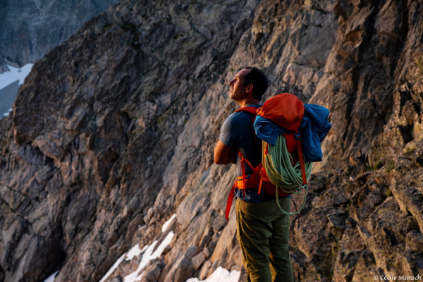 Grimpe et escalade avec un guide de haute montagne
