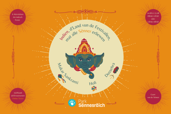 Ticket: Indesch Festivallen am Gaart vun de Sënner