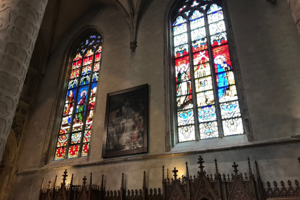 Fenster in der Kathedrale Notre Dame