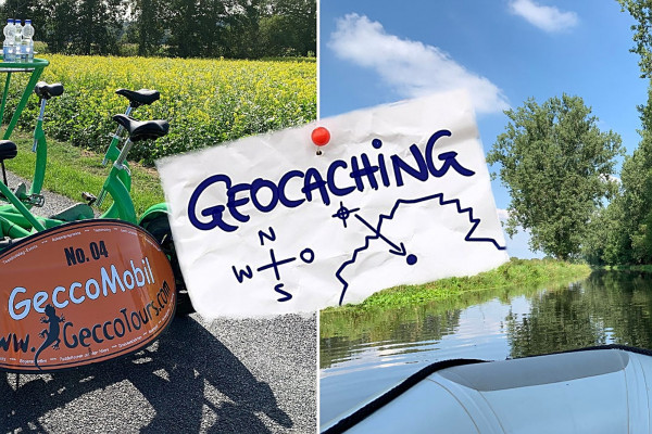 Bild: GeccoMobil mit GeoCaching & Paddeln