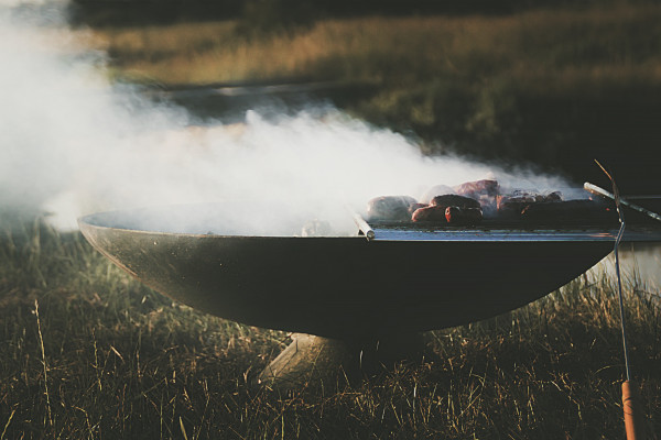 Barbecue en plein air 