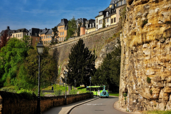 City Train in the old town, Luxembourg, sightseeing.lu