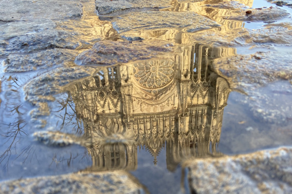 La cathédrale Notre-Dame de Reims sous un autre angle