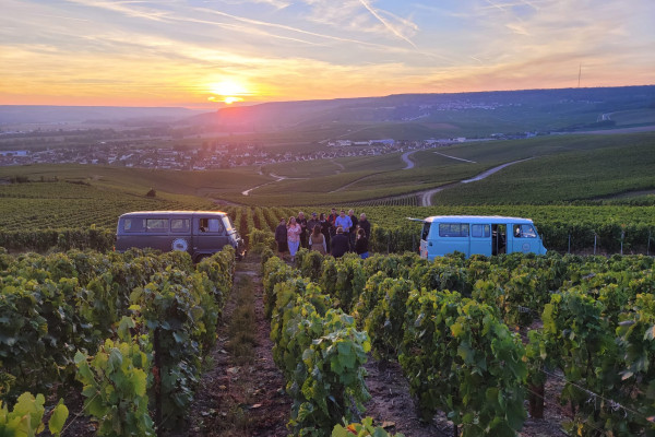 Sunset Champagne Tour au départ d'Epernay