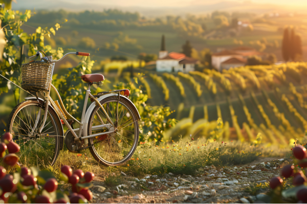 Cycling in the Vineyard