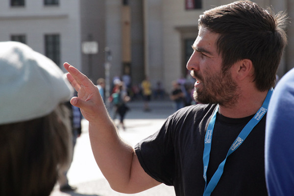 A Munich guide sharing the city’s history with visitors