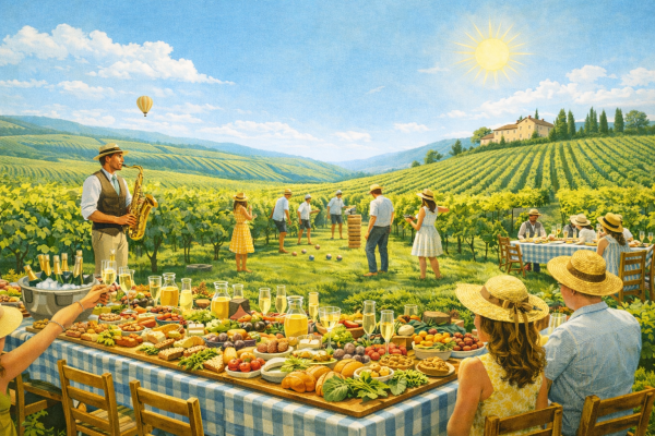 Brunch dans les vignes
