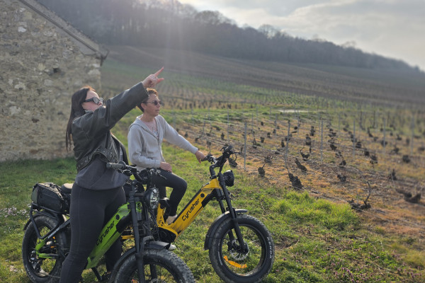 Visite guidée des vignobles champenois en E-Bike Fat