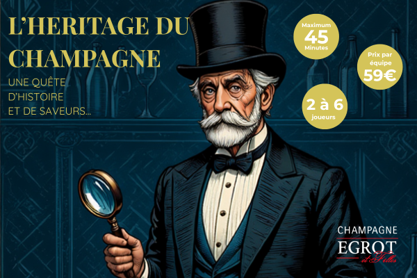 Jeu d&rsquo;énigmes immersif : « L&rsquo;Héritage du Champagne »