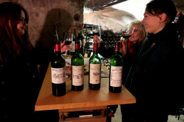 Degustazione di vini d'annata di Bordeaux