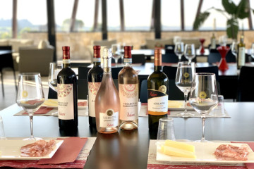 DEGUSTAZIONE CON VISTA LAGO NEL SALONE PANORAMICO