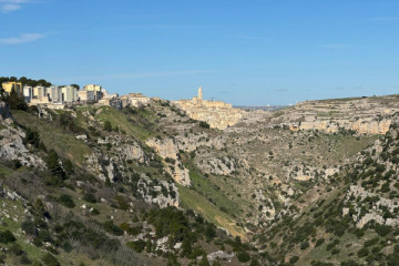 Matera al tramonto in bus: Chiesa della Palomba e Canyon della Gravina