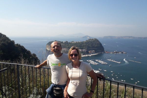 ebike tour Pausilypon Veduta di Nisida da via Coroglio
