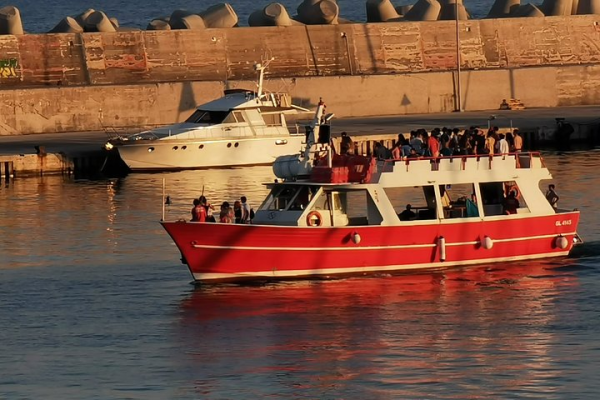 Rientro dal Boat Party al tramonto