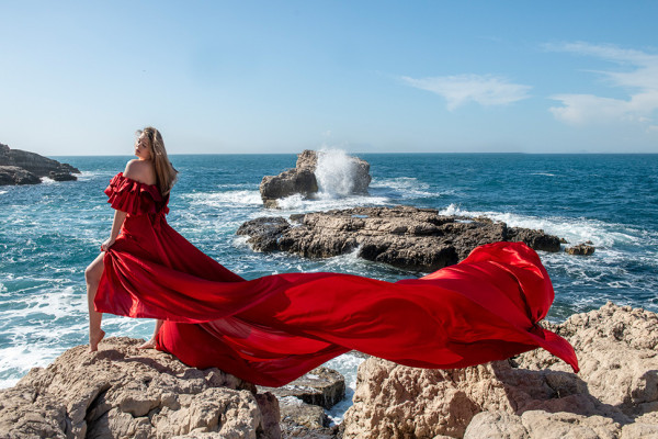 16. Flamenco Red (Off shoulder) 