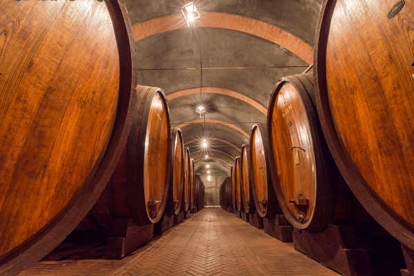 Cantina Storica con grandi botti di rovere