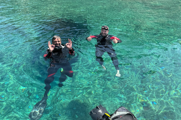 Attività di snorkeling nella costa di Bosa