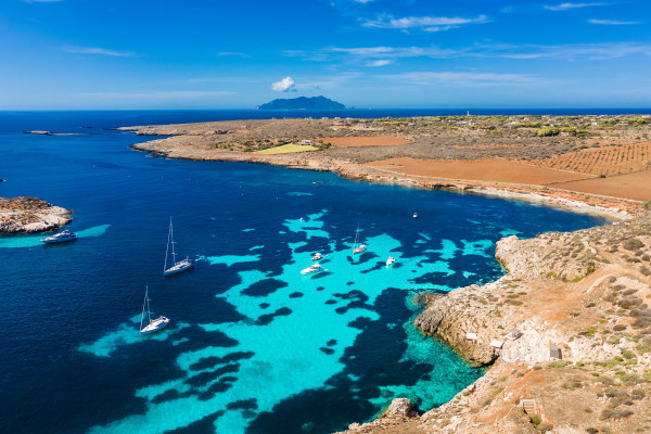 Panoramica Cala Preveto Favignana