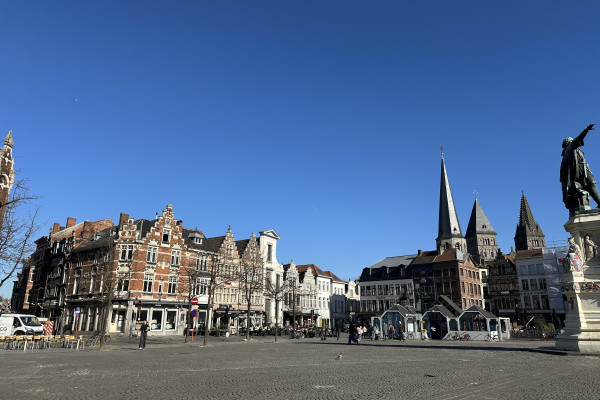 Piazza del mercato del venerdi' Gand | A Zonzo Tour