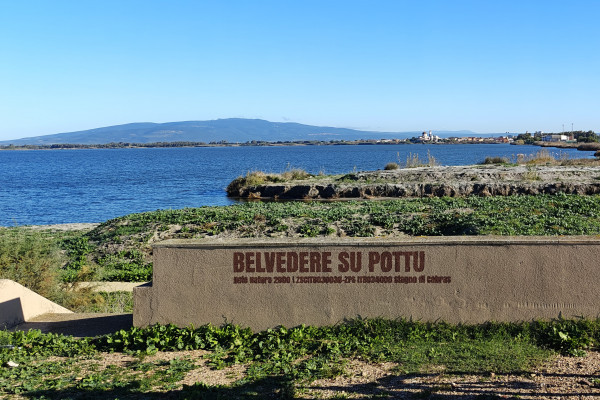 Belvedere Su Pottu verso lo Stagno di Cabras