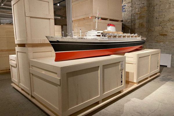 Uno degli interni del Museo del Mare