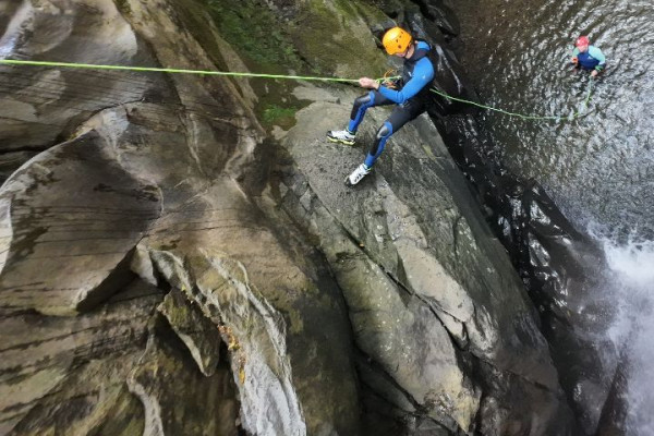 Rapel na terceira cascata