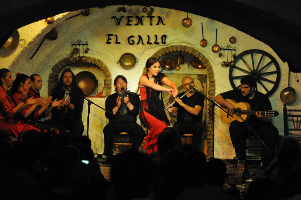 Show flamenco en el escenario