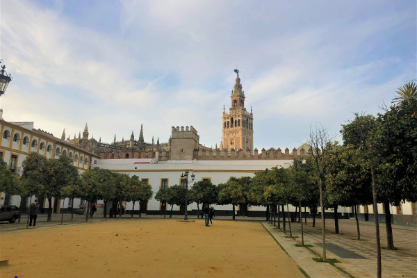 Patio de Banderas del Alcázar de Sevilla