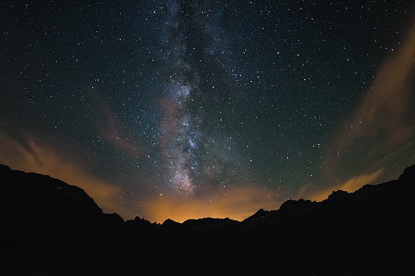 Los mejores cielos con  muy baja contaminación lumínica