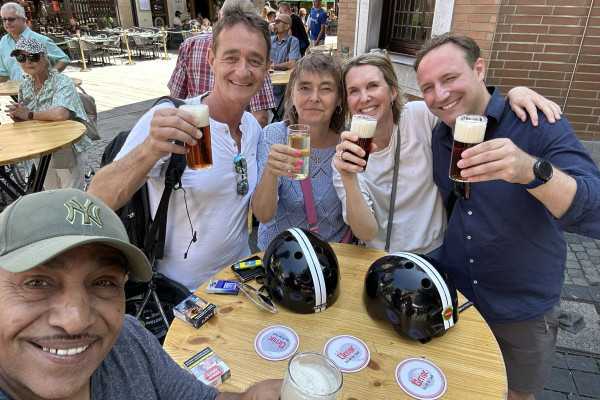 Pauze in de brouwerij 