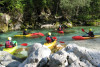 Sit-on-top kayak trip on Soča river