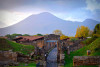 Transfer to explore Vesuvius and Pompeii