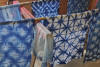 Dyeing with indigo and shibori: scarf