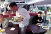 Gourmet food journey on the Dinner Hopping Bus