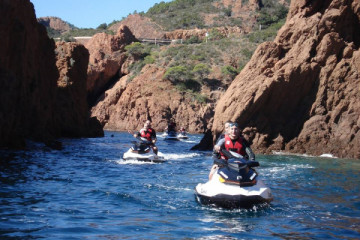 Guided jet ski tour in Cap Esterel 1h30