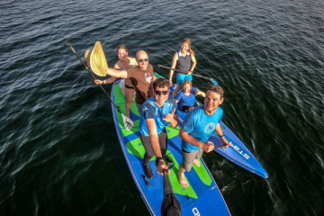 1h team SUP board rental for 4-6 people
