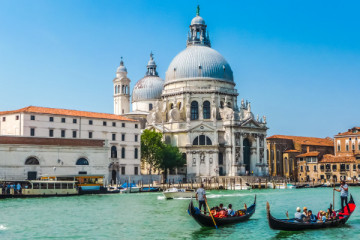 Dogana/Grand Canal and small canals private gondola ride