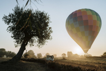Balloon flight in the Itria Valley