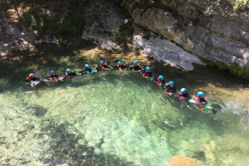 Walk and aquatic hike in the Gorges du Loup