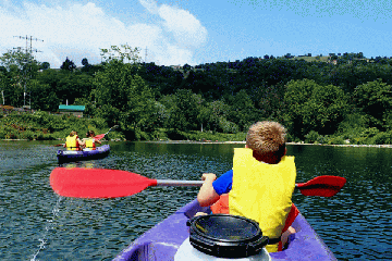 Canoeing down the Sella river
