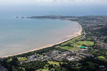 Swansea Footgolf Course overlooking Swansea Bay