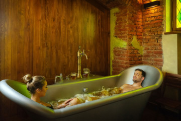 Shared Beer Bath Experience & Salt Cave