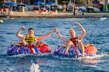 Watertubing, Inflatables, towables, octopus twister rides in kos.